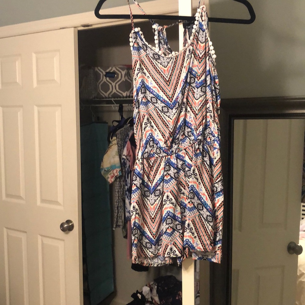 patterned romper